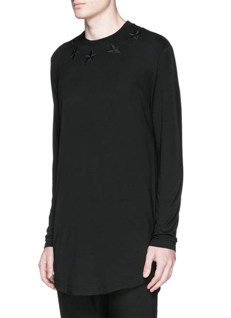 givenchy long sleeve embroidered shirt|Givenchy t.